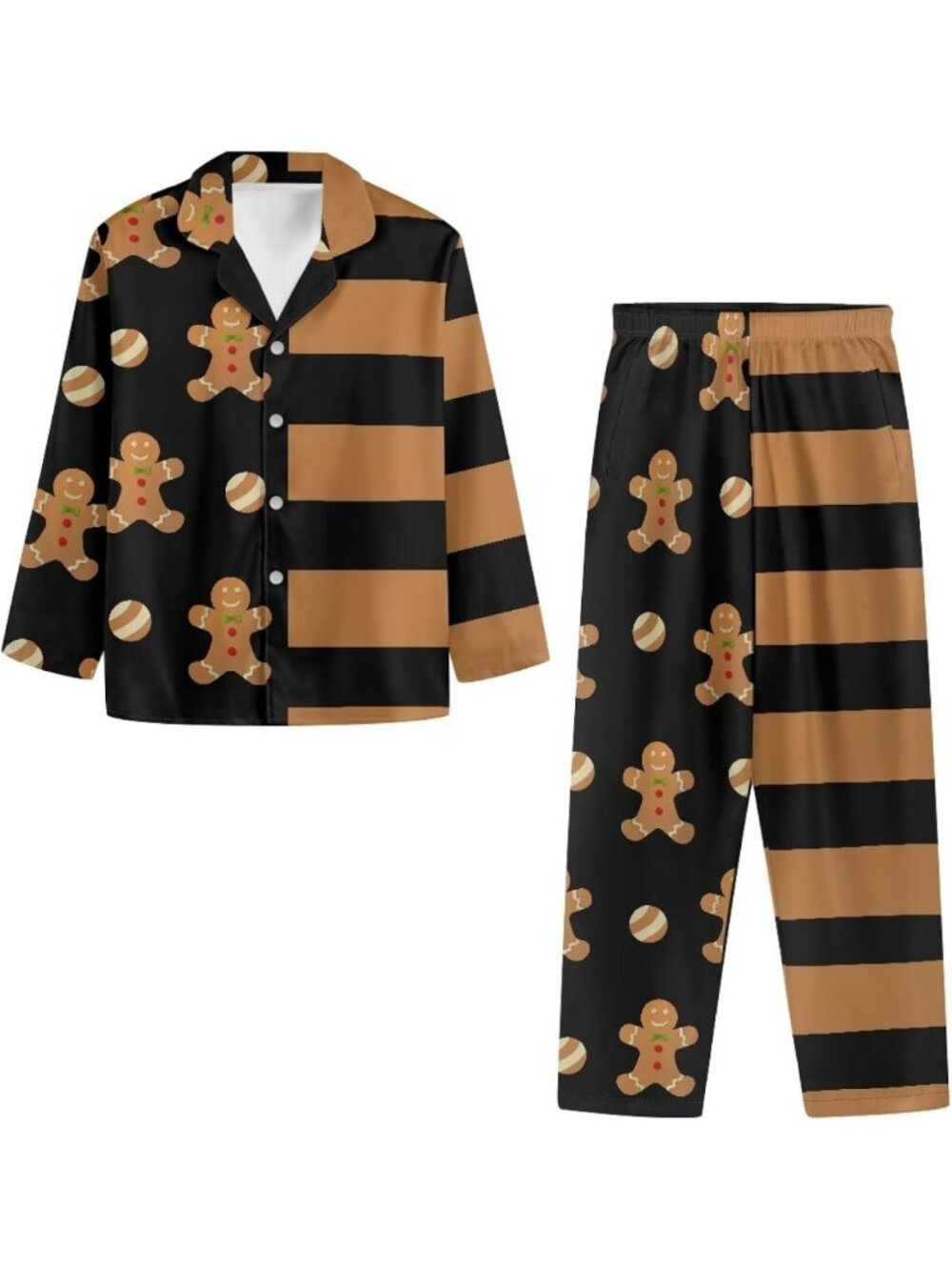 Cozy Soft Long Sleeve Button Down Family Christmas Pajama Sets - Matching Lounge